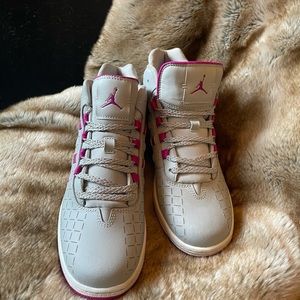 Pink and Gray Jordans